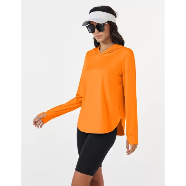 MAGCOMSEN Women's UPF 80+ Quick Dry Sun Protection Hoodie Lightweight SPF Long Sleeve Rashguard with Thumb Hole
