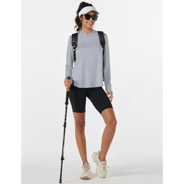 MAGCOMSEN Women's UPF 80+ Quick Dry Sun Protection Hoodie Lightweight SPF Long Sleeve Rashguard with Thumb Hole