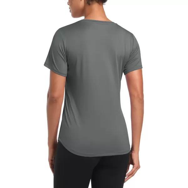 MAGCOMSEN Women's UPF 80+ Short Sleeve T Shirts Quick Dry Breathable Athletic Workout Gym Tops with Curve Hem