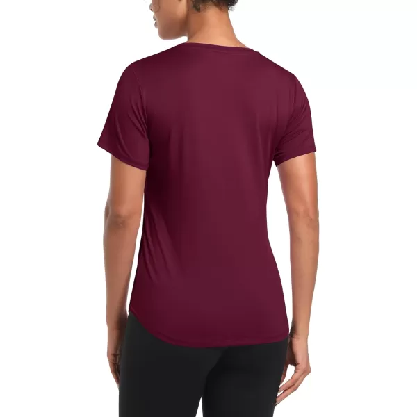 MAGCOMSEN Women's UPF 80+ Short Sleeve T Shirts Quick Dry Breathable Athletic Workout Gym Tops with Curve Hem