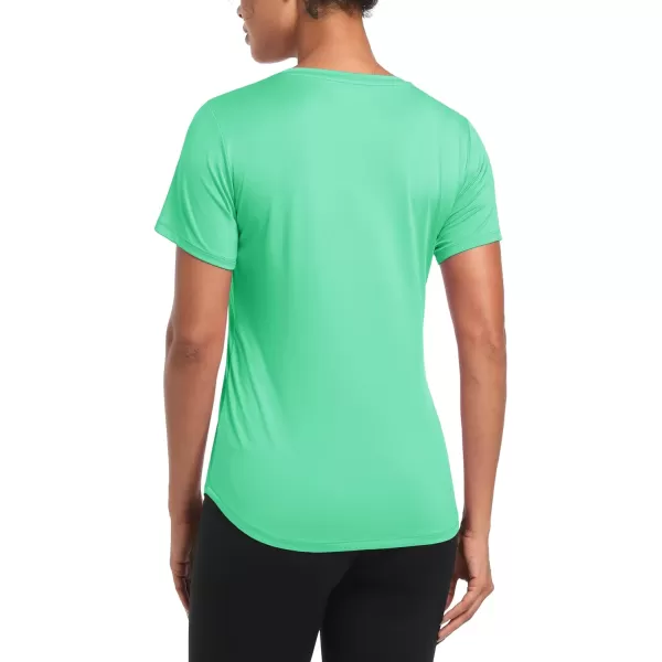 MAGCOMSEN Women's UPF 80+ Short Sleeve T Shirts Quick Dry Breathable Athletic Workout Gym Tops with Curve Hem