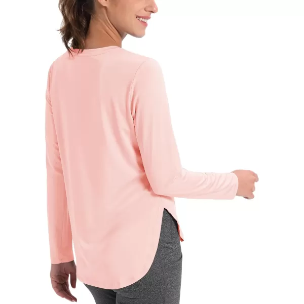 MAGCOMSEN Women's UPF 80+ UV T Shirts Long Sleeve Workout Tops Quick Dry Athletic Tees Gym Hiking Sun Shirt