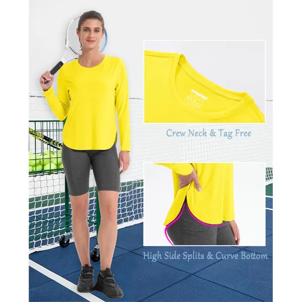 MAGCOMSEN Women's UPF 80+ UV T Shirts Long Sleeve Workout Tops Quick Dry Athletic Tees Gym Hiking Sun Shirt