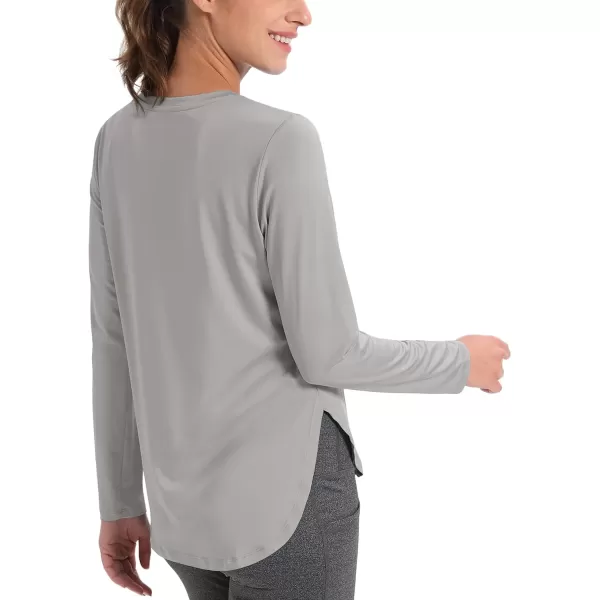 MAGCOMSEN Women's UPF 80+ UV T Shirts Long Sleeve Workout Tops Quick Dry Athletic Tees Gym Hiking Sun Shirt