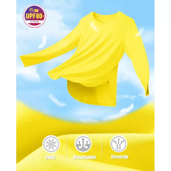 MAGCOMSEN Women's UPF 80+ UV T Shirts Long Sleeve Workout Tops Quick Dry Athletic Tees Gym Hiking Sun Shirt