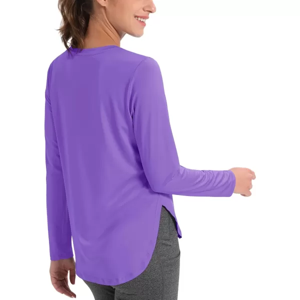 MAGCOMSEN Women's UPF 80+ UV T Shirts Long Sleeve Workout Tops Quick Dry Athletic Tees Gym Hiking Sun Shirt