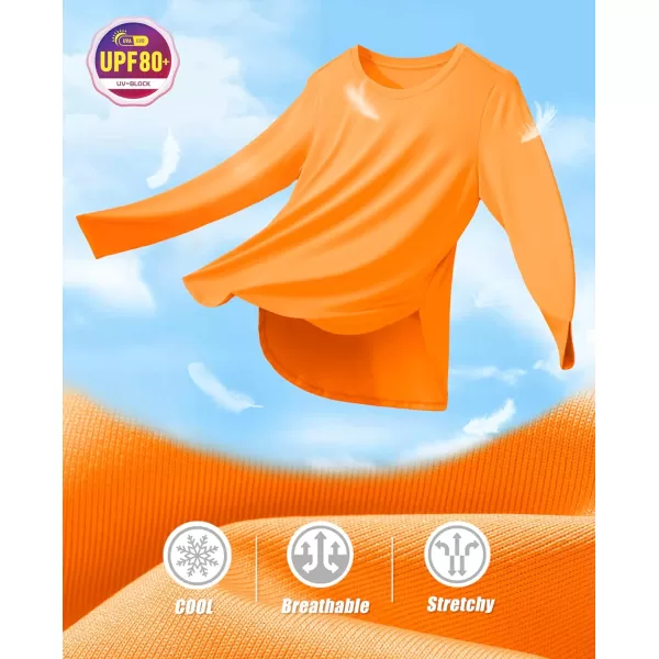 MAGCOMSEN Women's UPF 80+ UV T Shirts Long Sleeve Workout Tops Quick Dry Athletic Tees Gym Hiking Sun Shirt