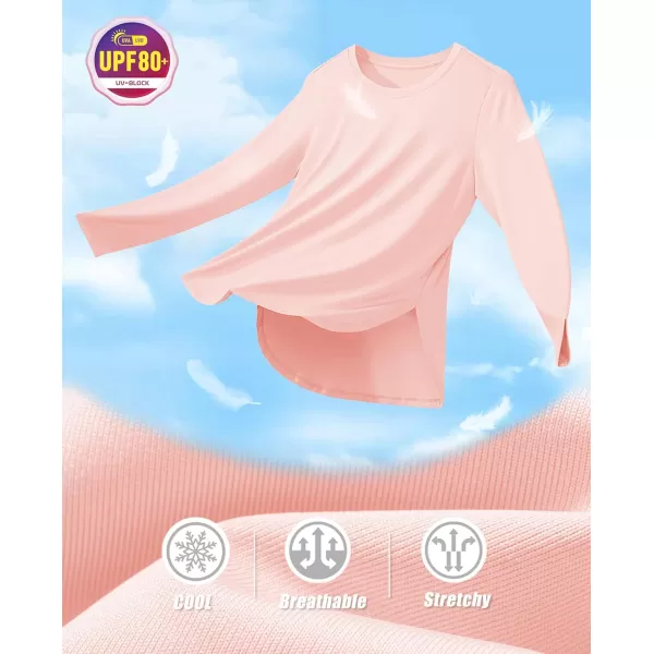 MAGCOMSEN Women's UPF 80+ UV T Shirts Long Sleeve Workout Tops Quick Dry Athletic Tees Gym Hiking Sun Shirt