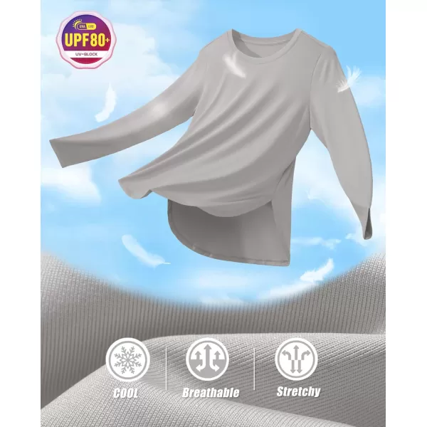 MAGCOMSEN Women's UPF 80+ UV T Shirts Long Sleeve Workout Tops Quick Dry Athletic Tees Gym Hiking Sun Shirt