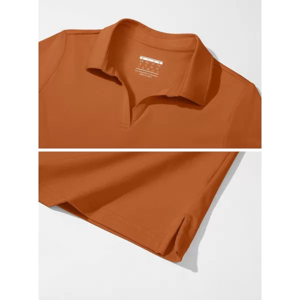 Women's Golf Polo Shirts V Neck UPF 50+ Collared Short Sleeve Tennis Shirt Lightweight Quick Dry Sun Protection Shirts
