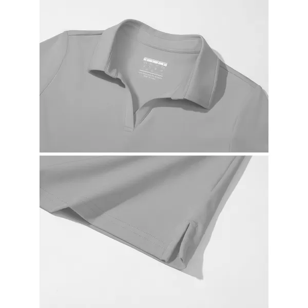 Women's Golf Polo Shirts V Neck UPF 50+ Collared Short Sleeve Tennis Shirt Lightweight Quick Dry Sun Protection Shirts