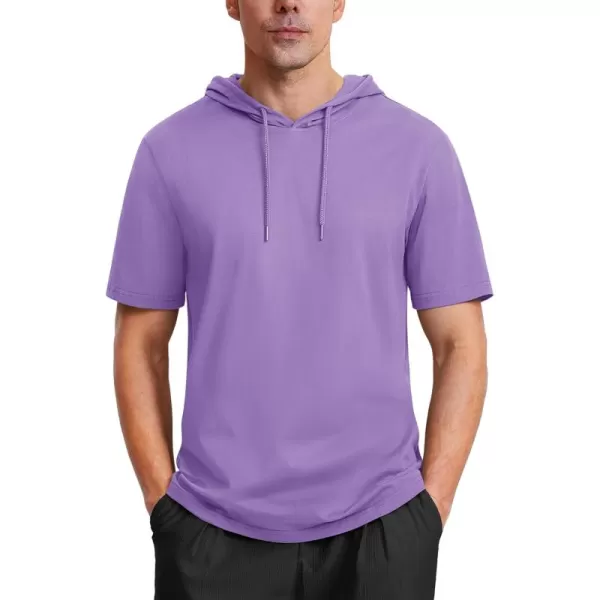MAGCOMSEN Men's Short Sleeve Hoodie Cotton Hooded T Shirts Lightweight Sweatshirt Hoodies Pullover