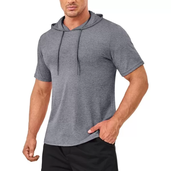 MAGCOMSEN Men's Short Sleeve Hoodie Cotton Hooded T Shirts Lightweight Sweatshirt Hoodies Pullover