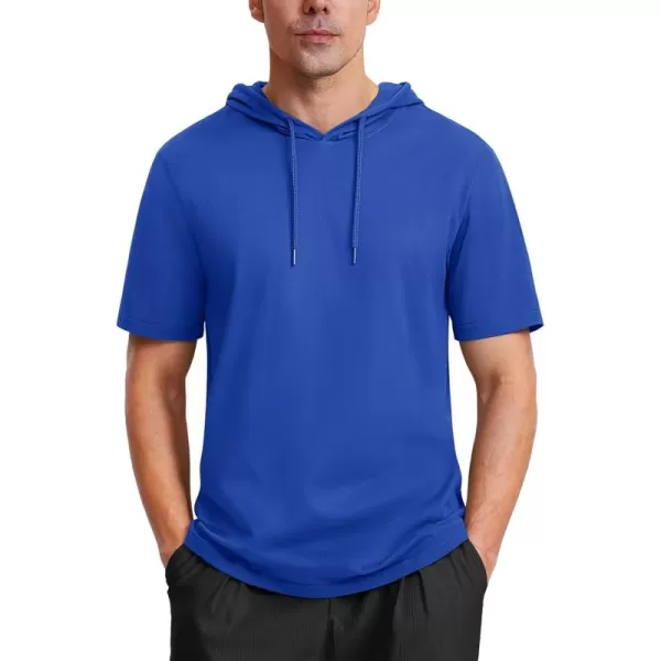MAGCOMSEN Men's Short Sleeve Hoodie Cotton Hooded T Shirts Lightweight Sweatshirt Hoodies Pullover