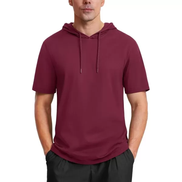 MAGCOMSEN Men's Short Sleeve Hoodie Cotton Hooded T Shirts Lightweight Sweatshirt Hoodies Pullover