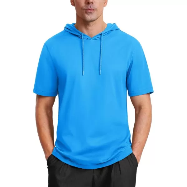 MAGCOMSEN Men's Short Sleeve Hoodie Cotton Hooded T Shirts Lightweight Sweatshirt Hoodies Pullover