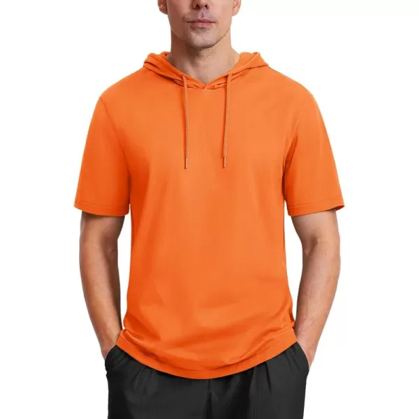 MAGCOMSEN Men's Short Sleeve Hoodie Cotton Hooded T Shirts Lightweight Sweatshirt Hoodies Pullover