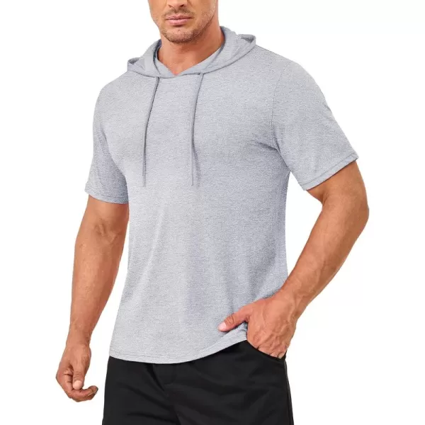 MAGCOMSEN Men's Short Sleeve Hoodie Cotton Hooded T Shirts Lightweight Sweatshirt Hoodies Pullover