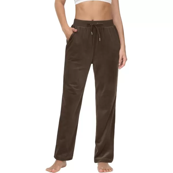 MAGCOMSEN Women's Fleece Pants Track Athletic Running Yoga Velour Pants Jogger Comfy Pajama Lounge Sweatpants