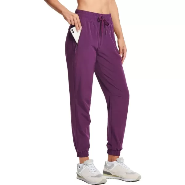MAGCOMSEN Women's Joggers Lightweight Quick Dry Hiking Pants Water Resistant Running Athletic Workout Sweatpants Pockets