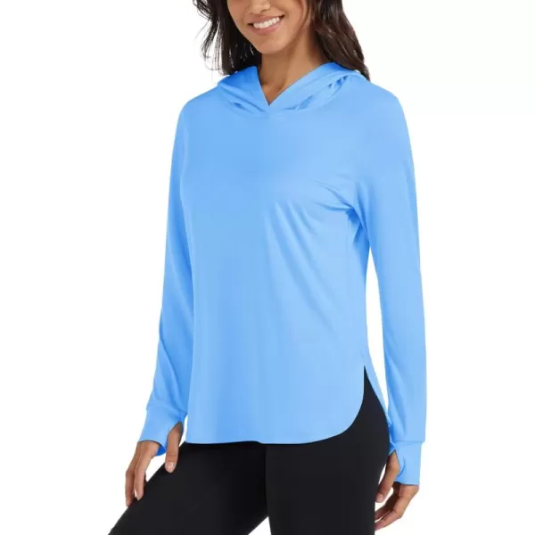 MAGCOMSEN Women's UPF 80+ Quick Dry Sun Protection Hoodie Lightweight SPF Long Sleeve Rashguard with Thumb Hole