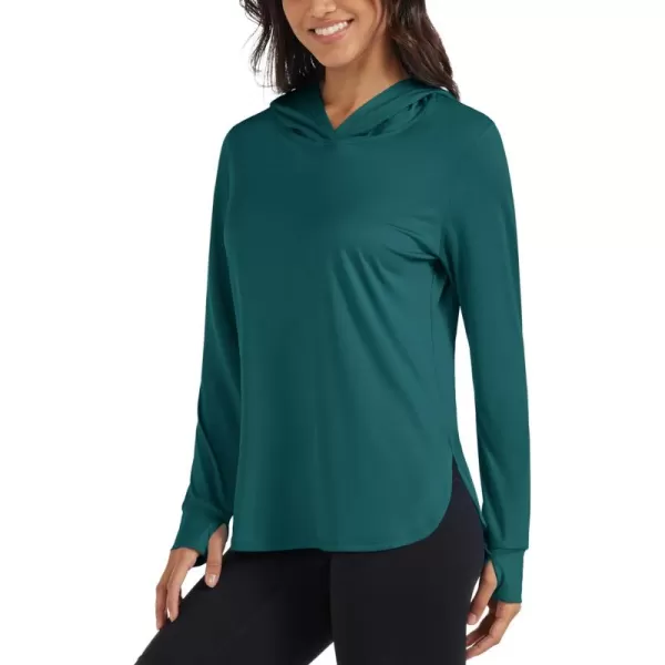 MAGCOMSEN Women's UPF 80+ Quick Dry Sun Protection Hoodie Lightweight SPF Long Sleeve Rashguard with Thumb Hole