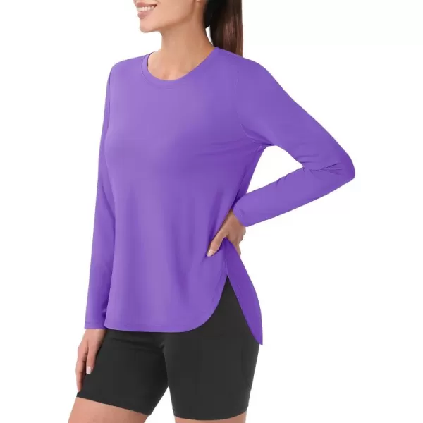 MAGCOMSEN Women's UPF 80+ UV T Shirts Long Sleeve Workout Tops Quick Dry Athletic Tees Gym Hiking Sun Shirt