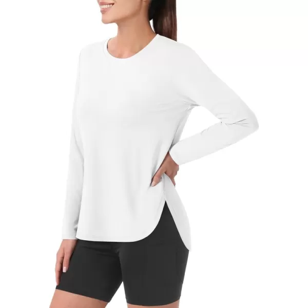 MAGCOMSEN Women's UPF 80+ UV T Shirts Long Sleeve Workout Tops Quick Dry Athletic Tees Gym Hiking Sun Shirt