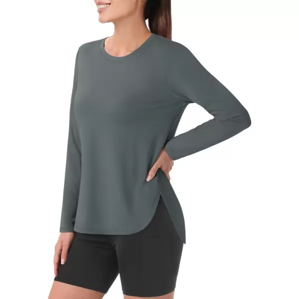 MAGCOMSEN Women's UPF 80+ UV T Shirts Long Sleeve Workout Tops Quick Dry Athletic Tees Gym Hiking Sun Shirt
