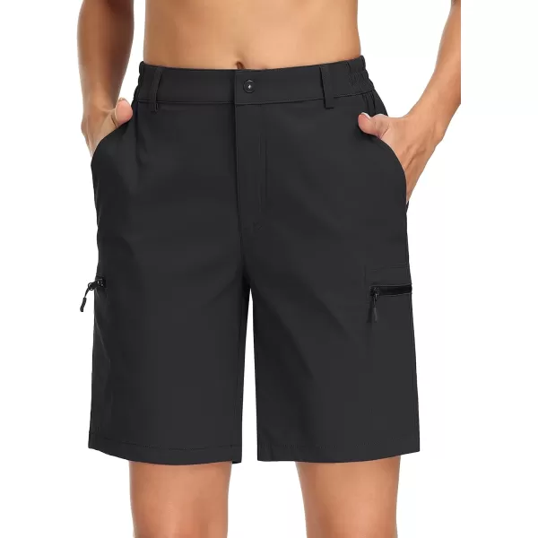 MAGCOMSEN Hiking Shorts for Women Quick Dry Cargo Shorts Lightweight Pockets Outdoor Summer Casual Active Golf Shorts