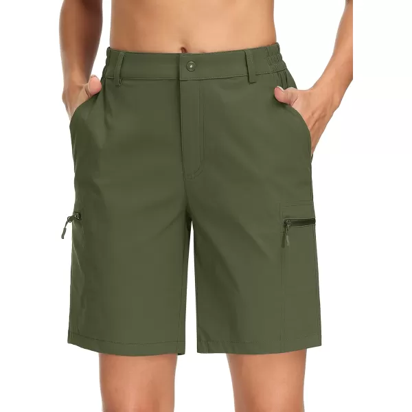 MAGCOMSEN Hiking Shorts for Women Quick Dry Cargo Shorts Lightweight Pockets Outdoor Summer Casual Active Golf Shorts