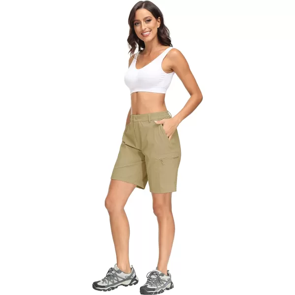 MAGCOMSEN Hiking Shorts for Women Quick Dry Cargo Shorts Lightweight Pockets Outdoor Summer Casual Active Golf Shorts