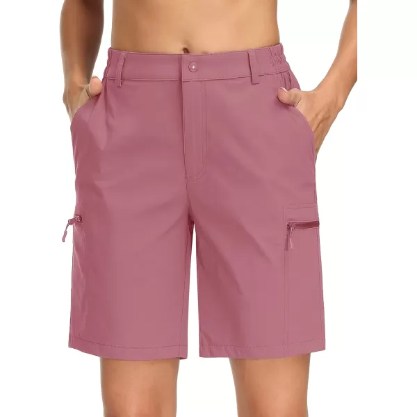 MAGCOMSEN Hiking Shorts for Women Quick Dry Cargo Shorts Lightweight Pockets Outdoor Summer Casual Active Golf Shorts