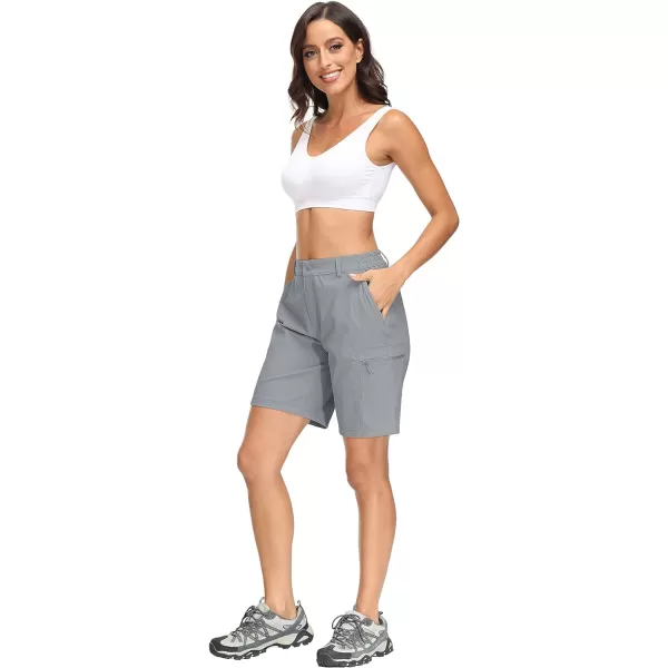 MAGCOMSEN Hiking Shorts for Women Quick Dry Cargo Shorts Lightweight Pockets Outdoor Summer Casual Active Golf Shorts