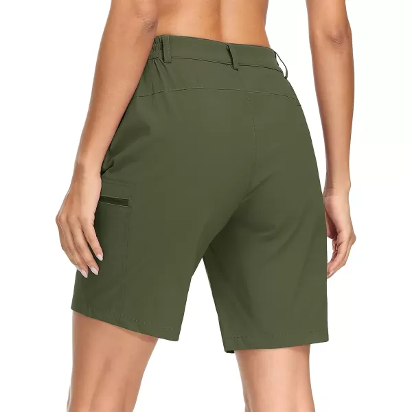 MAGCOMSEN Hiking Shorts for Women Quick Dry Cargo Shorts Lightweight Pockets Outdoor Summer Casual Active Golf Shorts