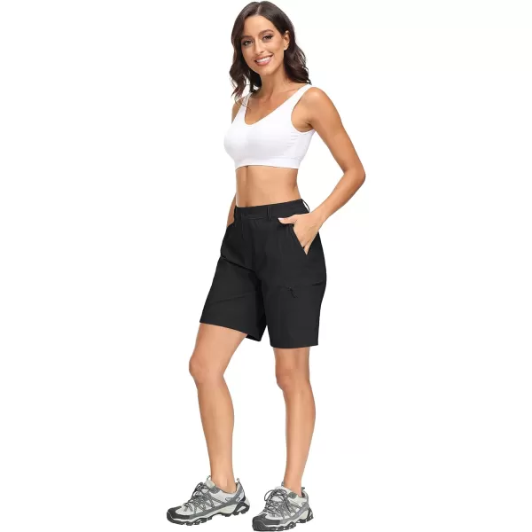 MAGCOMSEN Hiking Shorts for Women Quick Dry Cargo Shorts Lightweight Pockets Outdoor Summer Casual Active Golf Shorts