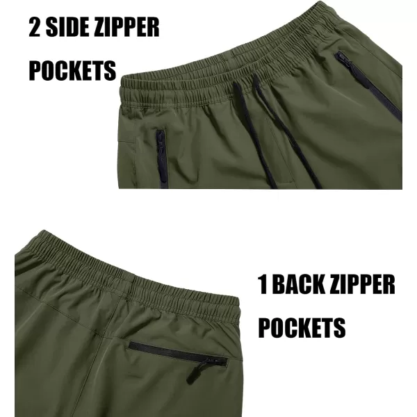 MAGCOMSEN Mens Hiking Pants Quick Dry Lightweight Joggers Athletic Outdoor Pants with 3 Zipper Pockets