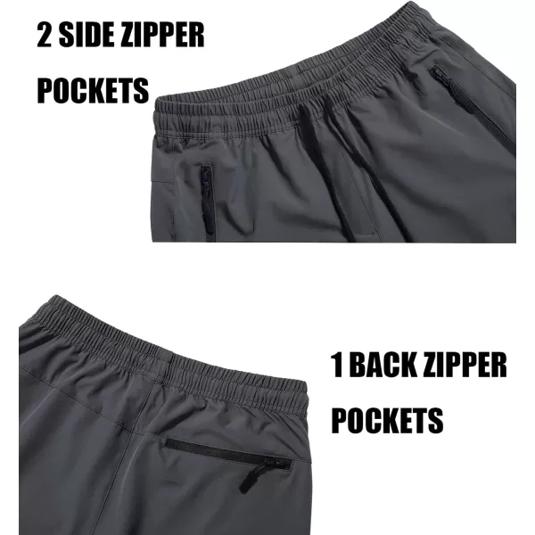 MAGCOMSEN Mens Hiking Pants Quick Dry Lightweight Joggers Athletic Outdoor Pants with 3 Zipper Pockets