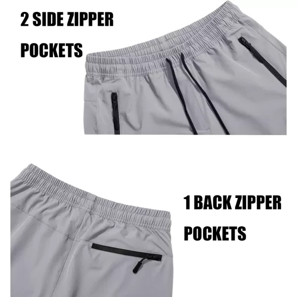 MAGCOMSEN Mens Hiking Pants Quick Dry Lightweight Joggers Athletic Outdoor Pants with 3 Zipper Pockets