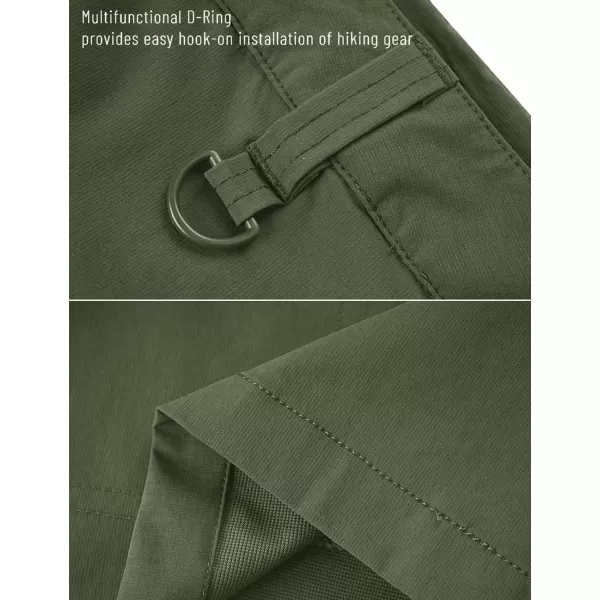 MAGCOMSEN Men's Hiking Shorts 5 Pockets Water-Resistant Ripstop Quick Dry Outdoor Cargo Fishing Tactical Shorts