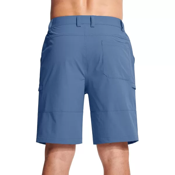 MAGCOMSEN Men's Hiking Shorts 5 Pockets Water-Resistant Ripstop Quick Dry Outdoor Cargo Fishing Tactical Shorts