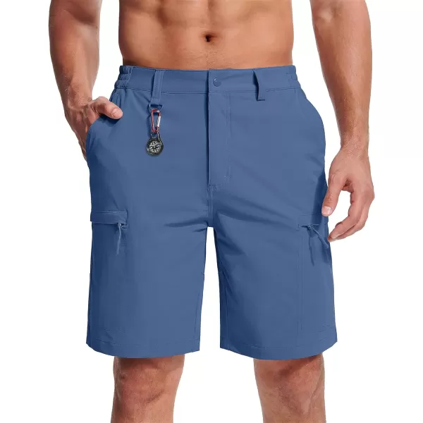 MAGCOMSEN Men's Hiking Shorts 5 Pockets Water-Resistant Ripstop Quick Dry Outdoor Cargo Fishing Tactical Shorts