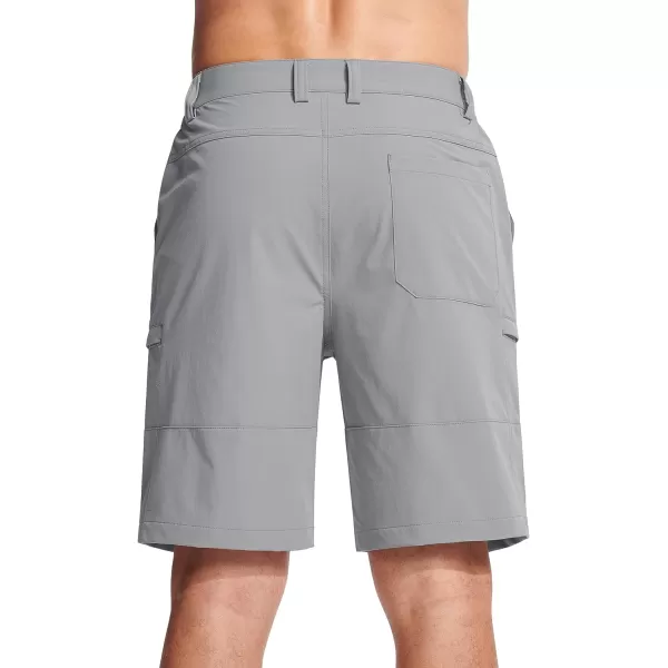 MAGCOMSEN Men's Hiking Shorts 5 Pockets Water-Resistant Ripstop Quick Dry Outdoor Cargo Fishing Tactical Shorts