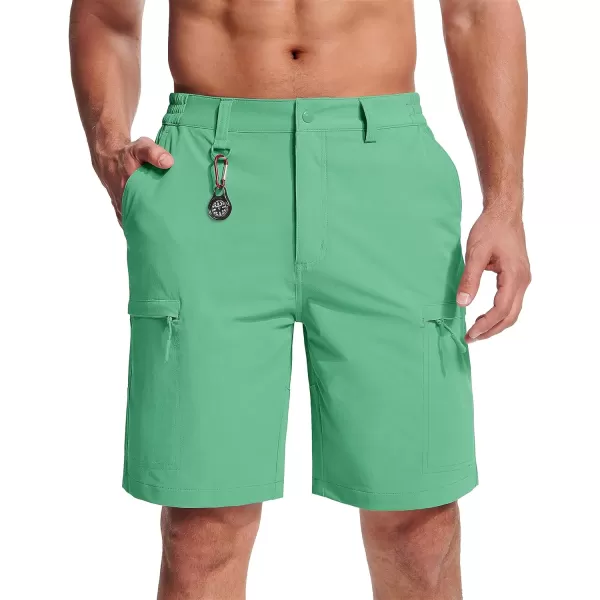 MAGCOMSEN Men's Hiking Shorts 5 Pockets Water-Resistant Ripstop Quick Dry Outdoor Cargo Fishing Tactical Shorts
