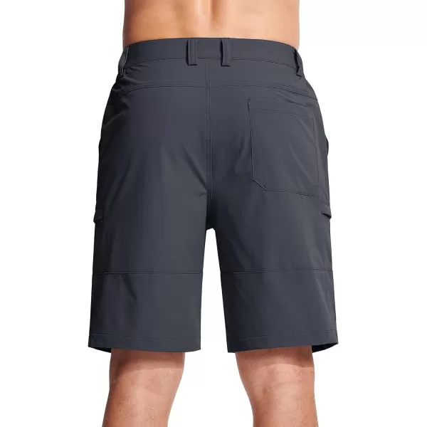 MAGCOMSEN Men's Hiking Shorts 5 Pockets Water-Resistant Ripstop Quick Dry Outdoor Cargo Fishing Tactical Shorts