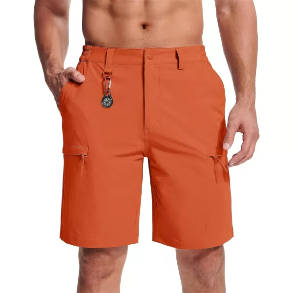 MAGCOMSEN Men's Hiking Shorts 5 Pockets Water-Resistant Ripstop Quick Dry Outdoor Cargo Fishing Tactical Shorts
