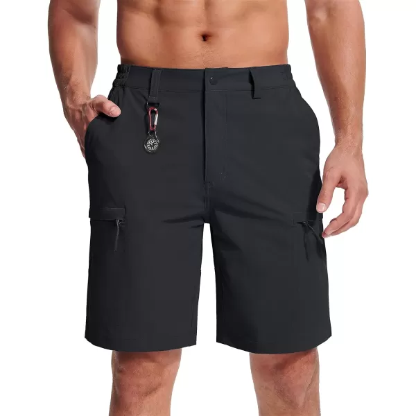 MAGCOMSEN Men's Hiking Shorts 5 Pockets Water-Resistant Ripstop Quick Dry Outdoor Cargo Fishing Tactical Shorts