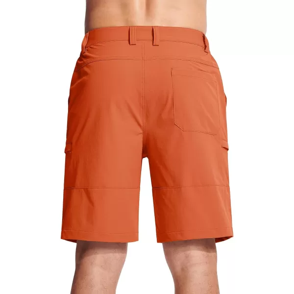 MAGCOMSEN Men's Hiking Shorts 5 Pockets Water-Resistant Ripstop Quick Dry Outdoor Cargo Fishing Tactical Shorts