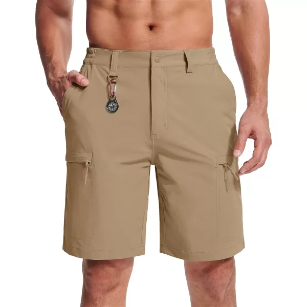 MAGCOMSEN Men's Hiking Shorts 5 Pockets Water-Resistant Ripstop Quick Dry Outdoor Cargo Fishing Tactical Shorts