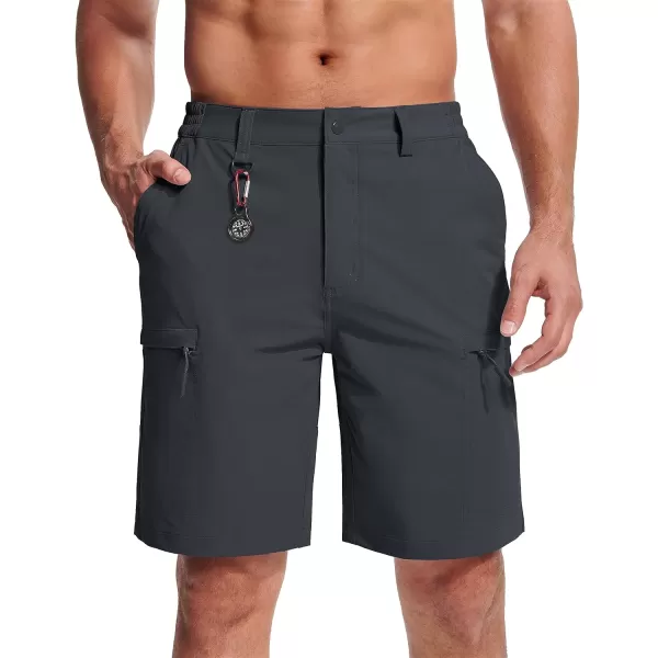 MAGCOMSEN Men's Hiking Shorts 5 Pockets Water-Resistant Ripstop Quick Dry Outdoor Cargo Fishing Tactical Shorts